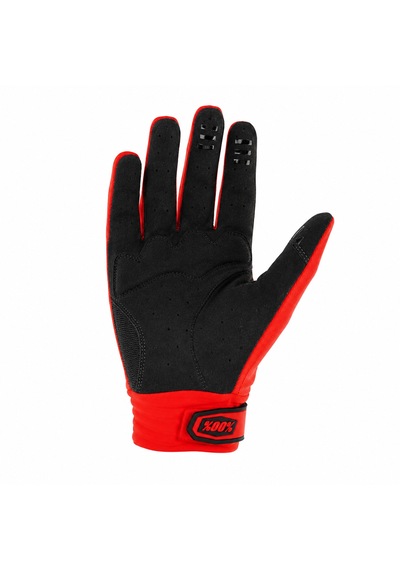 Aegıs 100% Gloves Black Yazlik Motosiklet Kirmizi Eldiven Siyah - Kırmızı