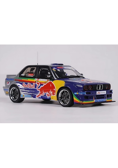 1:18 Ölçek Otto 2023 Bmw M3 E30 V8 229 Red Bull Driftbrothers Resin Kapalı Minyatür Model Araba 25cm