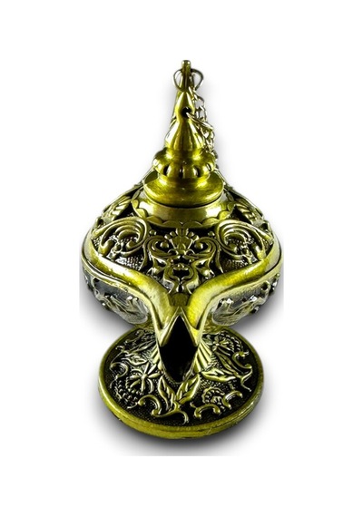Aladdin Sihirli Lamba Tütsülük Buhardanlık Dekoratif Biblo 11 CM - Gold