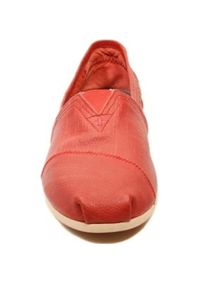 Toms Erkek Red Perforated Leather Kirmizi Kırmızı