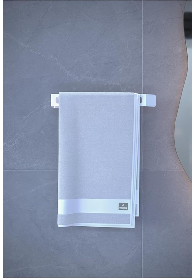 Metal Havluluk Beyaz Minimal & Dayanıklı Duvar Tipi Askı Modern Banyo Kağıt Havlu Tutac