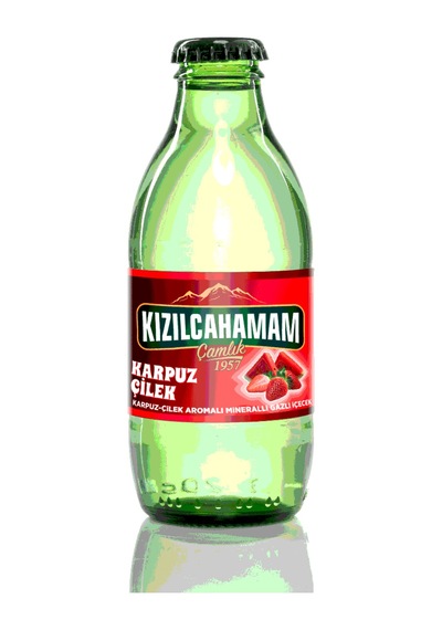 Kızılcahamam Çamlık Karpuz Çilek Aromalı Maden Suyu 200 Ml X 24 Adet