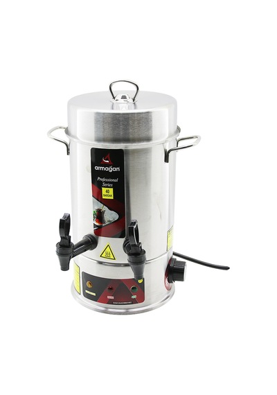 Elektrikli Çay Otomatı 4l Çift Musluk 1000w 40 Bardak