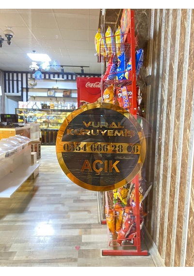Mağazanıza Özel Açık Kapalı Tabelası 20x20cm