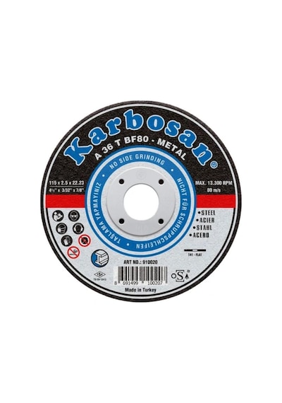 Karbosan 115x2,5x22 Nk Düz Kesici 115mm-karbosan 910020
