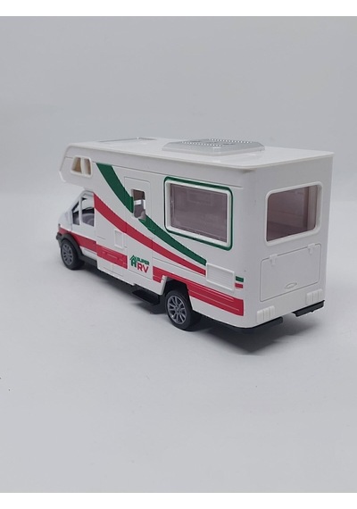 Kutulu Çek Bırak 1/24 Ölçek Metal Karavan Beyaz
