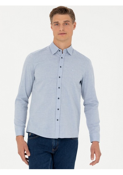 Cacharel Erkek Açık Mavi Gömlek Desenli 50273661-vr003 Denim