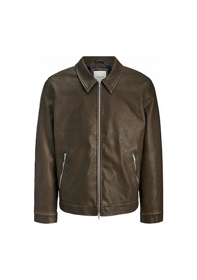 Jack & Jones Jack Jones Casablanca Pu Erkek Ceket 12278839 Chocolate Brown