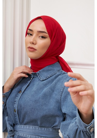 Silk Home Organik Jazz Şal 78003-17 Kırmızı