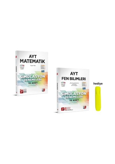 3d Yayınları Ayt Sayısal Matematik Fen Simülasyon Deneme Seti