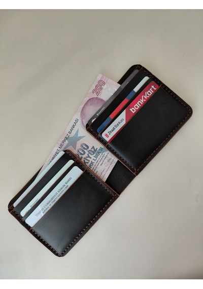 Luna Luster Hakiki Deri Bordo Yılan Derisi Lüks Seri Bifold Erkek Cüzdan Acı Kahverengi