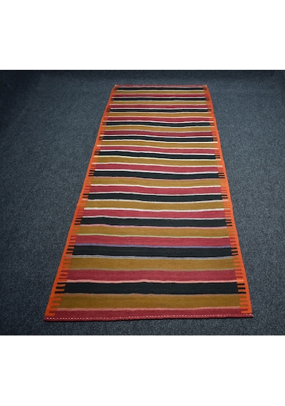 Zehra Abla Halı Yeni El Dokuma Başyapıt Malatya Yolluk Yün Kilim 7481 Çok Renkli