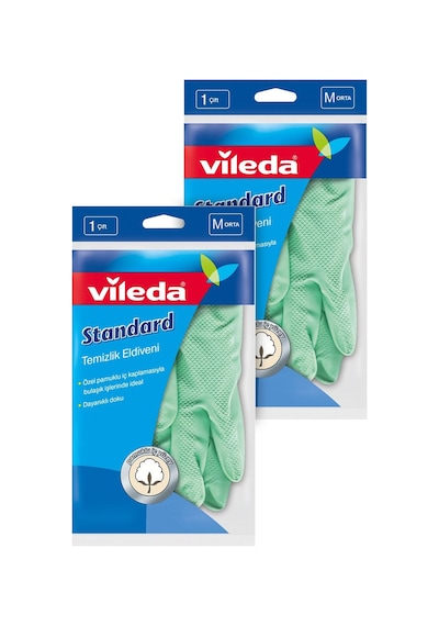 Vileda Standart Orta Boy Bulaşık Eldiven 2'li