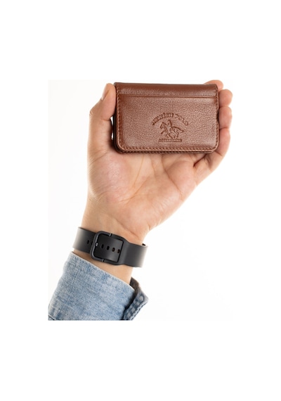 Newish Polo Hakiki Deri Kartlık Ve Cüzdan - New082 Taba