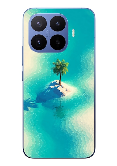 Xiaomi 17t Pro Uyumlu Adada Palmiye Baskılı Silikon Kılıf Renkli