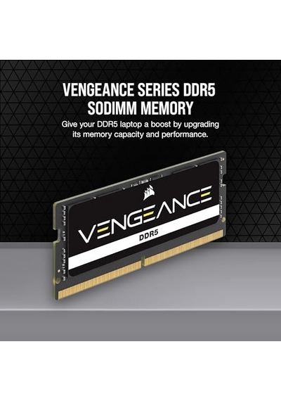 Vengeance Sodımm Ddr5 Ram 16gb 1x16gb 5600mhz Cl48 Intel Xmp Icue Uyumlu Bilgisayar Belleği - Siyah Cmsx16gx5m1a5600c4