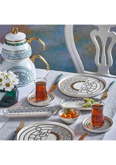 Neva N3164 Mentol Jülide 26 Prç Kahvaltı Takımı Yeşil