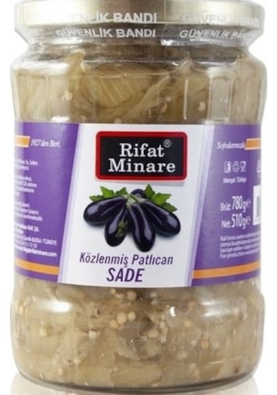 Rıfat Minare Közlenmiş Sade Patlıcan 510 G