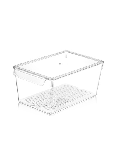 Frostybox Büyük Boy Kapaklı Buzdolabı Düzenleyici & Dolap İçi Organizer Set 3 Adet Diğer