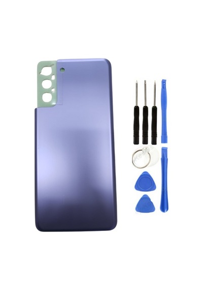 Samsung S21 Plus Sm-g996 Uyumlu Arka Pil Kapağı Mor + Tamir Seti Çok Renkli