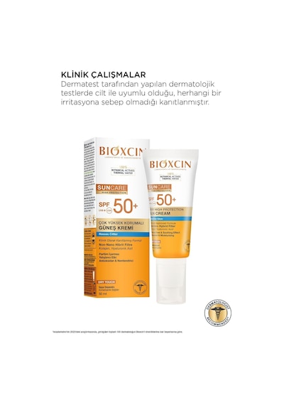 Bioxcin Sun Care Hassas Ciltler İçin Çok Yüksek Korumalı Güneş Kremi 50 SPF 50 Ml Hassas, Dry Touch, Mat