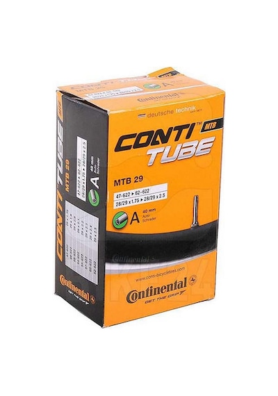 Continental 28/29X1.75-2.50 Iç Lastik Kalın Sibop Av40 Mat Siyah - Yeşil