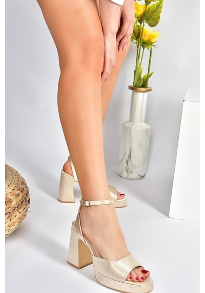 Fox Shoes Ten Saten Kumaş Kalın Platform Topuklu Kadın Ayakkabı M (546768491) Fox Shoes Ten Saten Kumaş Kalın Platform Topuklu Kadın Ayakkabı M (546768491)