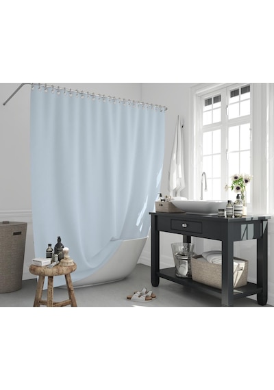 Zethome Jackline Banyo Duş Perdesi 0010 Mavi Tek Kanat 240x200 Mavi