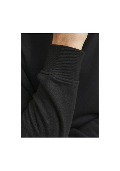 Jack & Jones Jack&jones 12250747 Jjebradley Sweat Half Zıp Black Erkek Sweatshirt Siyah