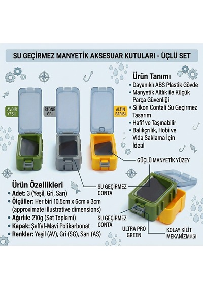 Avlivari Mıknatıslı Aksesuar Kutu-10292