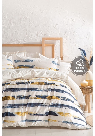 Yataş Bedding Stain Ranforce Çift Kişilik Nevresim Seti Bej