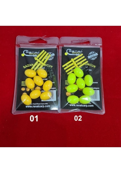 Renat Carp Profesyonel Zeytin Model Boncuk Rig Takım Dip Yemi