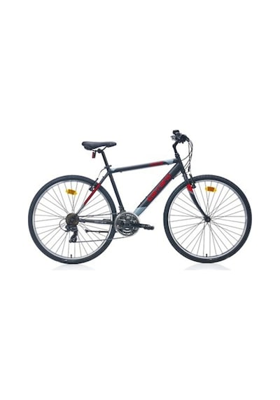 Carraro Active 280 28 Jant 21 Vites 52 Cm V Fren Şehir Bisikleti Mat Siyah Koyu Gri Kırmızı