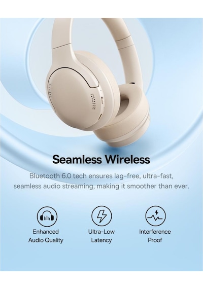 Baseus Bass BH1 Lite Bluetooth 6.0 Kulak Üstü Kulaklık