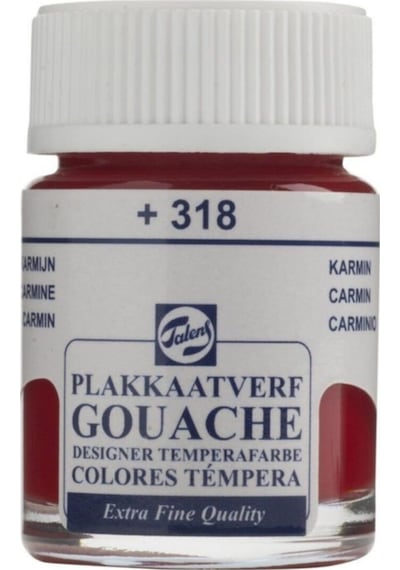 Talens Guaj Boya 16 Ml - Carmine 318 Carmine