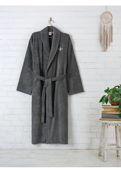 Cotton Box Tek Bornoz Wellness Zen L/xl Antrasit Antrasit
