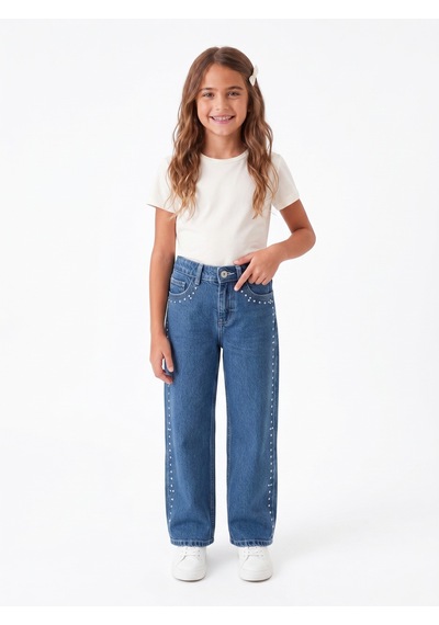 Onloox Kız Çocuk Mavi Kız Çocuk Mavi Pamuklu Denim Boru Paça Regular Kesim Damla Taş Aksesuarlı Jean Pantolon 5-9 Yaş Onloox Kız Çocuk Mavi Kız Çocuk Mavi Pamuklu Denim Boru Paça Regular Kesim Damla Taş Aksesuarlı Jean Pantolon 5-9 Yaş