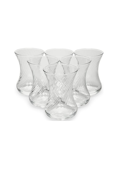 42781 Incebelli 6'lı Çay Bardağı - 125 Ml Beyaz