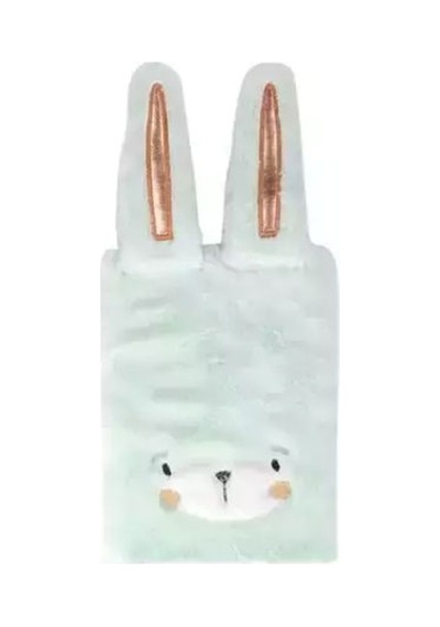 Syloon A5 Peluş Turkuaz Tavşanlı Defter Sm034400