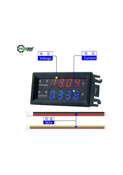 3bit 100v 10a-m4430 Dc 100v 200v 120v 10a Elektronik Volt Amp Metre Test Cihazı Dijital Voltmetre Ampermetre 0.28 ''led Ekran Voltaj Regülatörü
