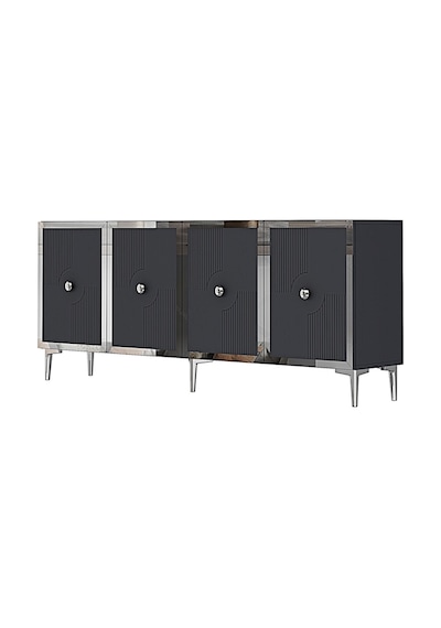 Ka1811as Pega Konsol ,tv Sehpası Antrasit-silver 180cm