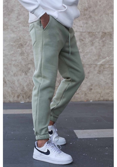 Madmext Mint Yeşili Şardonlu Basic Erkek Eşofman Altı 5482 Mint Yeşili