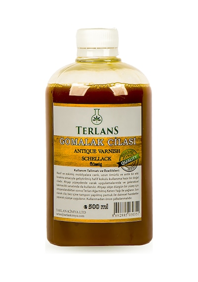 Terlans Doğal Ahşap Cilası Gomalak 500 ML + Sürme Topu