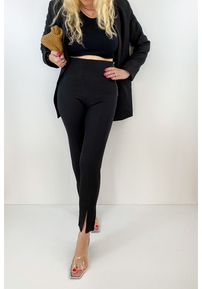 Modaonna Kadın Siyah Oversize Blazer Ceket Siyah