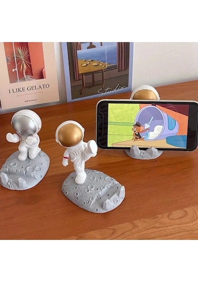 Mini Astronot Model Telefon Ve Tablet Tutucu Standı 5047