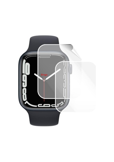 Apple Watch 7 45mm Esnek İle Uyumlu Ekran Koruyucu, Tam Kaplayan Akıllı Saat Koruması, Çizilmeye Dayanıklı Tpu Koruma 2 Adet, Hd Şeffaf Çok Renkli