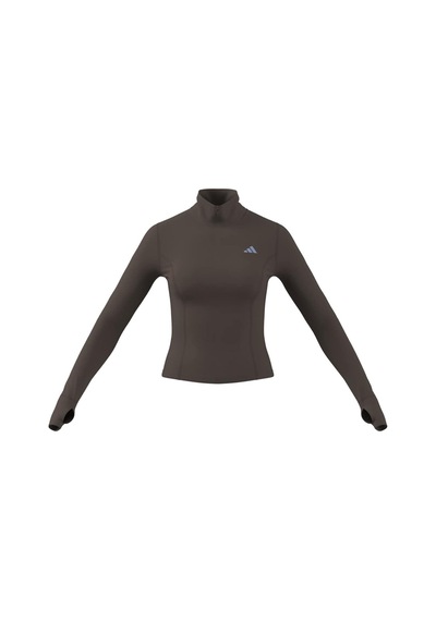 Adidas Kadın Ceket 3-strıpes Studıo Zip Through Jacket Ky7998 Kahverengi