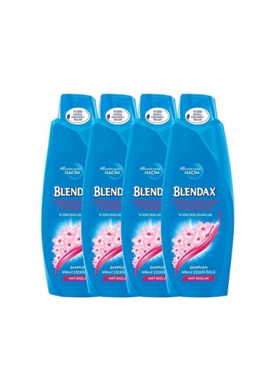 Blendax Anında Parlaklık Ve Yumuşaklık Kiraz Çiçeği Özlü Şampuan 4 x 500 ML