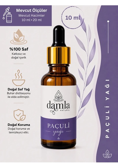 Biodamla Natural Paçuli Yağı 10 Ml
