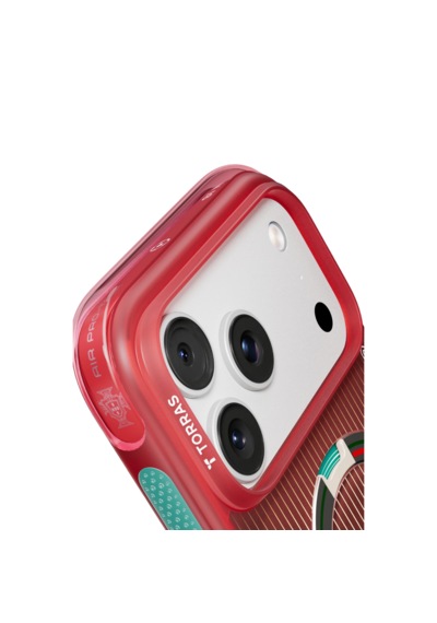 Torras Apple iPhone 17 Pro / 18 Pro Uyumlu Ostand Q3 Air World Cup Serisi Magsafe Kılıf Kırmızı Yeşil